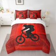 thumbnail image 2 of jejeloiu Extreme Sport Game 7-Piece Bedding Comforter Set,Black Dirt Bike King Bedding Sets For Boys Men Reversible, 2 of 8