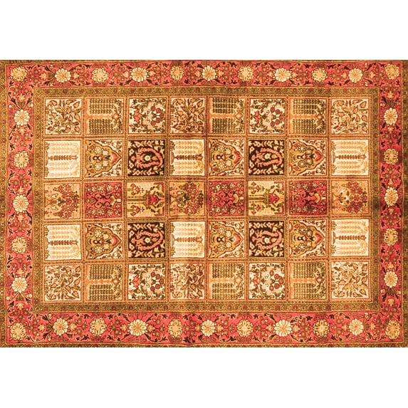 Ahgly Company Indoor Rectangle Persian Orange Traditional Area Rugs, 3' x 5'