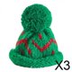 thumbnail image 1 of Mini gorro navideño,Mini gorro navideño de punto,manualidades artísticas DIY,Mini gorro tejido para decoración navideña,festival,Sombrero de muñeca,accesorios de adornos, 1 of 8