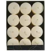 Candle Lite 4520570 12-Count Pack of 1.5" x 2" Creamy Vanilla Swirl Votive Candles - Quantity of 12