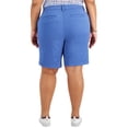thumbnail image 2 of Tommy Hilfiger Womens Plus Knit Midi Casual Shorts, 2 of 2