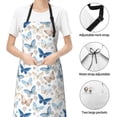 thumbnail image 6 of Lsque Butterfly Waterproof Apron Chef Aprons for Men Heavy Duty Chemical Work Apron Extra Long Grilling Aprons with Adjustable Bib Apron, 6 of 9