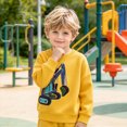 thumbnail image 6 of Gerichy Toddler Cotton Sweatshirt Boys Pullover Long Sleeve Excavator Pattern Tops Fall Winter Clothes 2T-8T, 6 of 7