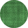 thumbnail image 1 of Ahgly Company Indoor Round Abstract Emerald Green Contemporary Area Rugs, 8' Round, 1 of 4