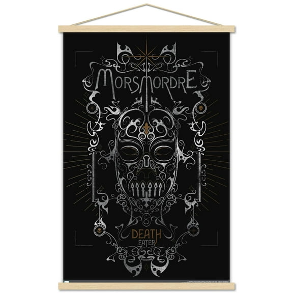 The Wizarding World: Harry Potter - Death Eater Morsmordre Wall Poster with Magnetic Frame, 22.375" x 34"