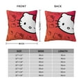 thumbnail image 2 of Hello Kitty Pillow Cover, Square Throw Pillow Cases For Couch Sofa Bed Living Room,Home Decorative, 12"X12", 2 of 9