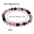 thumbnail image 3 of RSAMD Natural Gemstone Beads Buddha Head Beaded Men Womens Lava Bead Handmade Bracelet-618-F3, 3 of 3