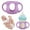 Purple, variant on Silicone Glass Baby Holder - White,Easy Grip Drop Shockproof Protector for Baby Bottles,Durable and Safe