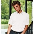thumbnail image 2 of Premier Mens Short Sleeve Formal Poplin Plain Work Shirt, 2 of 4