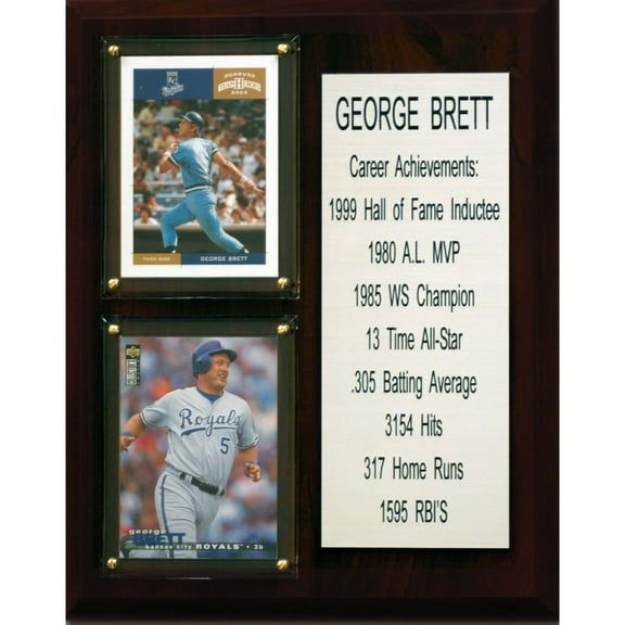 George Brett Kansas City Royals 8'' x 10'' Plaque