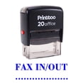 thumbnail image 2 of Printtoo FAX IN FAX OUT Self Inking Rubber Stamp Office Stationary Custom Stamp-Blue, 2 of 2