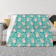 thumbnail image 1 of Fotbe Pig And Flower Manta de Franela con Estampado, Manta Ultrasuave para Cama, Sofá, Auto, Hipoalergénica y Antibolitas-40"x30", 1 of 6