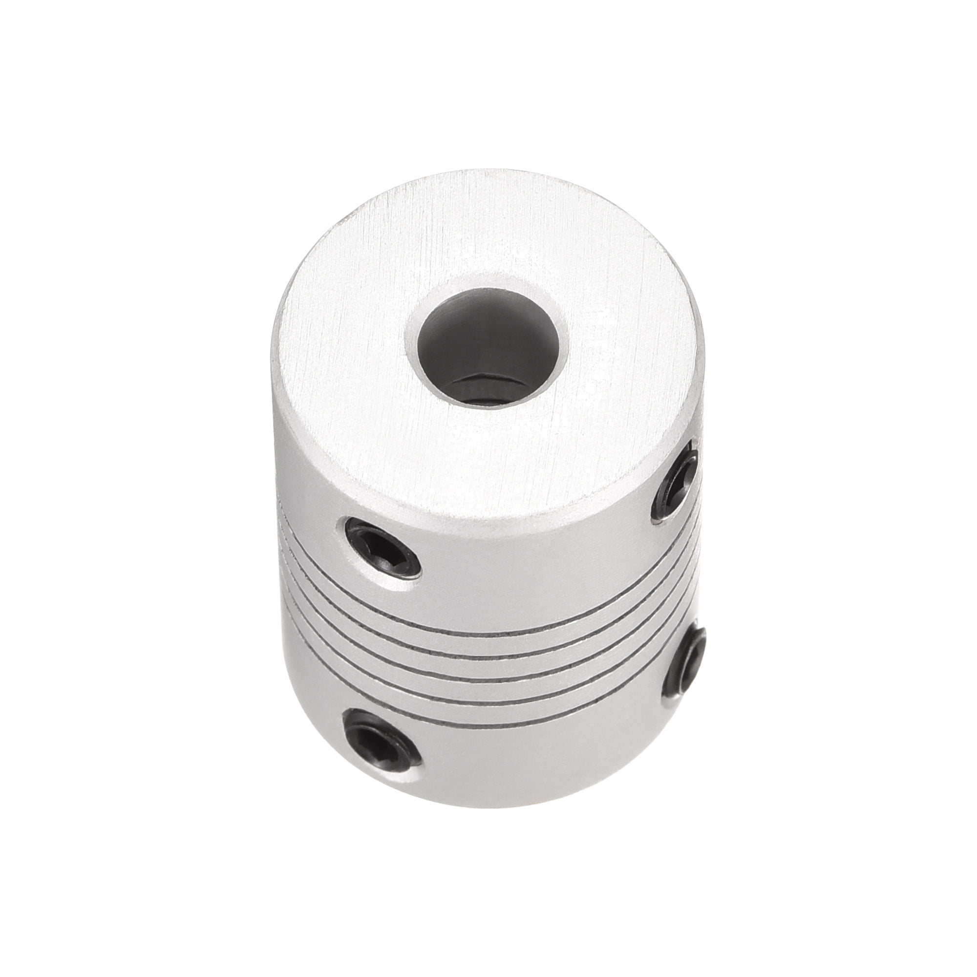 uxcell 6mm to 6.35mm Aluminum Alloy Shaft Coupling Flexible Coupler Motor Connector Joint L25xD19 Silver 