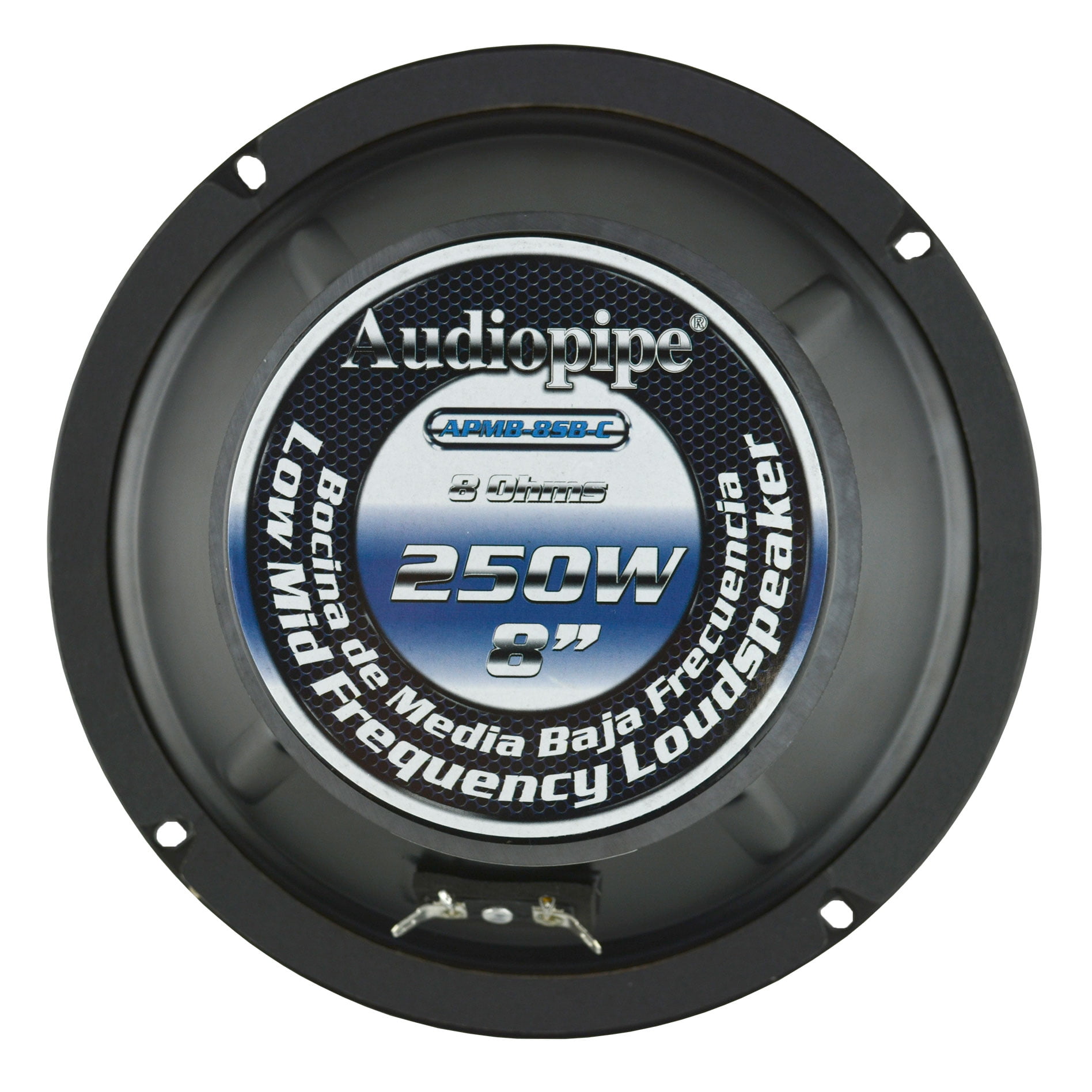 Audiopipe APMB 8SB C 8インチ 250ワット MAX 125 RMS 8オーム 低/中周波数ミッドレンジドライ 並行輸入品 : Audiopipe 1 Pair 8\" inch 250 Watts Car Audio Speakers
