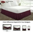 thumbnail image 4 of SGI Bedding 12 Inch Ruffled Bed Skirt | Microfiber Bed Skirt | Fade Resistant, Wrinkle Free, Anti-static, Decorative, Extra Storage Space, Clutter-Free |King, Wine, 4 of 8