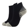 thumbnail image 2 of Innerwin Sports Sock Ankle Support Compression Socks Moisture Wicking Adults Soft Low Cut Women Universal Color Block Comfy Gray S/M, 2 of 3