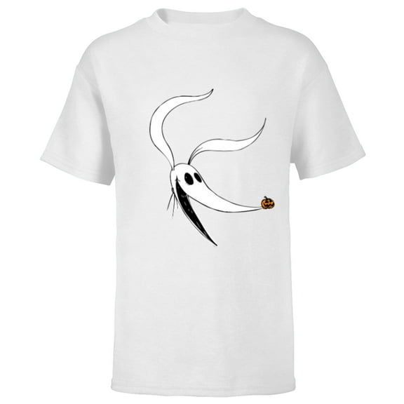 Disney The Nightmare Before Christmas Zero Dog Big Face - Short Sleeve T-Shirt for Kids - Customized-White