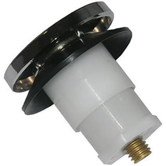 Larsen TipToe Stopper Chrome - 3/8 In. Foot Actuate Bathtub Drain - Silver