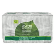 Seventh Generation Napkins 100% Recycled Paper, White 250 sheets