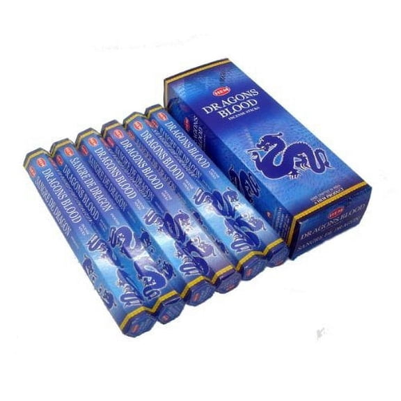 Hem Dragon's Blood Blue Incense Sticks 120 Stick Bulk Box (6 Inner Tubes of 20)