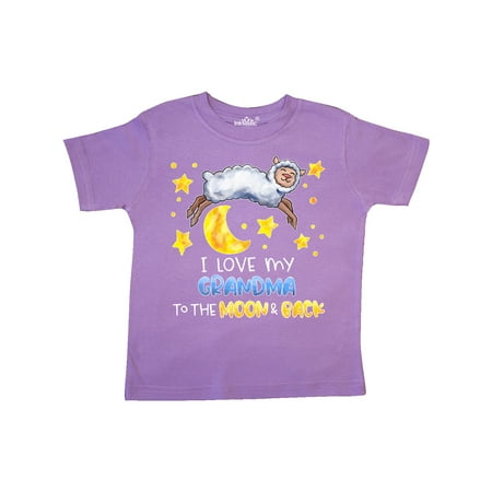 

Inktastic I Love my Grandma to the Moon and Back Cute Sheep Gift Toddler Boy or Toddler Girl T-Shirt