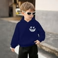 thumbnail image 4 of SonxaHe Little Boy's Hoodie Fleece Cartoon Graphic Hooded Top with Pocket Streetwear Sports Active Hoodie for Kids Blue,Size 7-8, 4 of 8