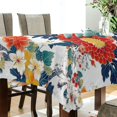 thumbnail image 5 of Yayeee Tablecloths 54" x 54" Rectangle Wrinkle Resistant Party Table Cover, Colorful Flowers Pattern, 5 of 8