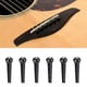 thumbnail image 3 of 6 piezas de puente de guitarra Bling Bling Accesorio de instrumento musical Negro, 3 of 6