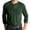 Green, variant on George Men’s Long Sleeve Henley T-Shirt with Pocket, Lightweight Fited Casual Tops for Mens ,Big and Tall Green,Size L