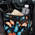 thumbnail image 6 of Butterfly Foldable Car Trash Bin with Lid, Leak-proof Mini Trash Can, Hanging Storage Bag for Car, 6 of 6