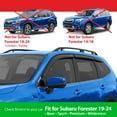 thumbnail image 2 of Goodyear shatterproof Window Deflectors for Subaru Forester 2019-2024 Base, Tape-on Rain Guards, Window Visors, Vent Deflector Visor, Car Accessories, 6 pcs. - GY008702, 2 of 8