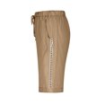thumbnail image 7 of ABATAB Capri Pants for Women Casual Cotton Linen Pants Loose Fit Drawstring Elastic Waist Beach Cropped Trousers, 7 of 7