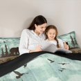 thumbnail image 3 of Erosebridal Bear Print Bedding Sets King with Comforter, Lodge Cabin Bedding King Comforter Set, Wildlife Animal Reversible Duvet Insert, Ultra Soft Bedroom Decoration, 3-Piece, 3 of 7
