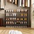 thumbnail image 2 of Shoe Rack 4 Tier Long Storage Organizer Wide Metal Shoe Shelf for Closet Entryway Black, 2 of 6