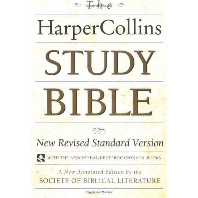 Biblia de estudio Harpercollins de segunda mano: Nueva versión estándar revisada con los libros apócrifos y deuterocanónicos (libro de bolsillo)