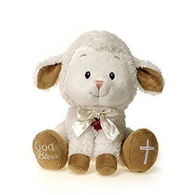 fiesta toys singing jesus loves me lamb plush stuffed animal toy - 8