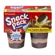 Snack Pack Ice Cream Sandwich Pudding Cups 3.25 Oz. 4 Count