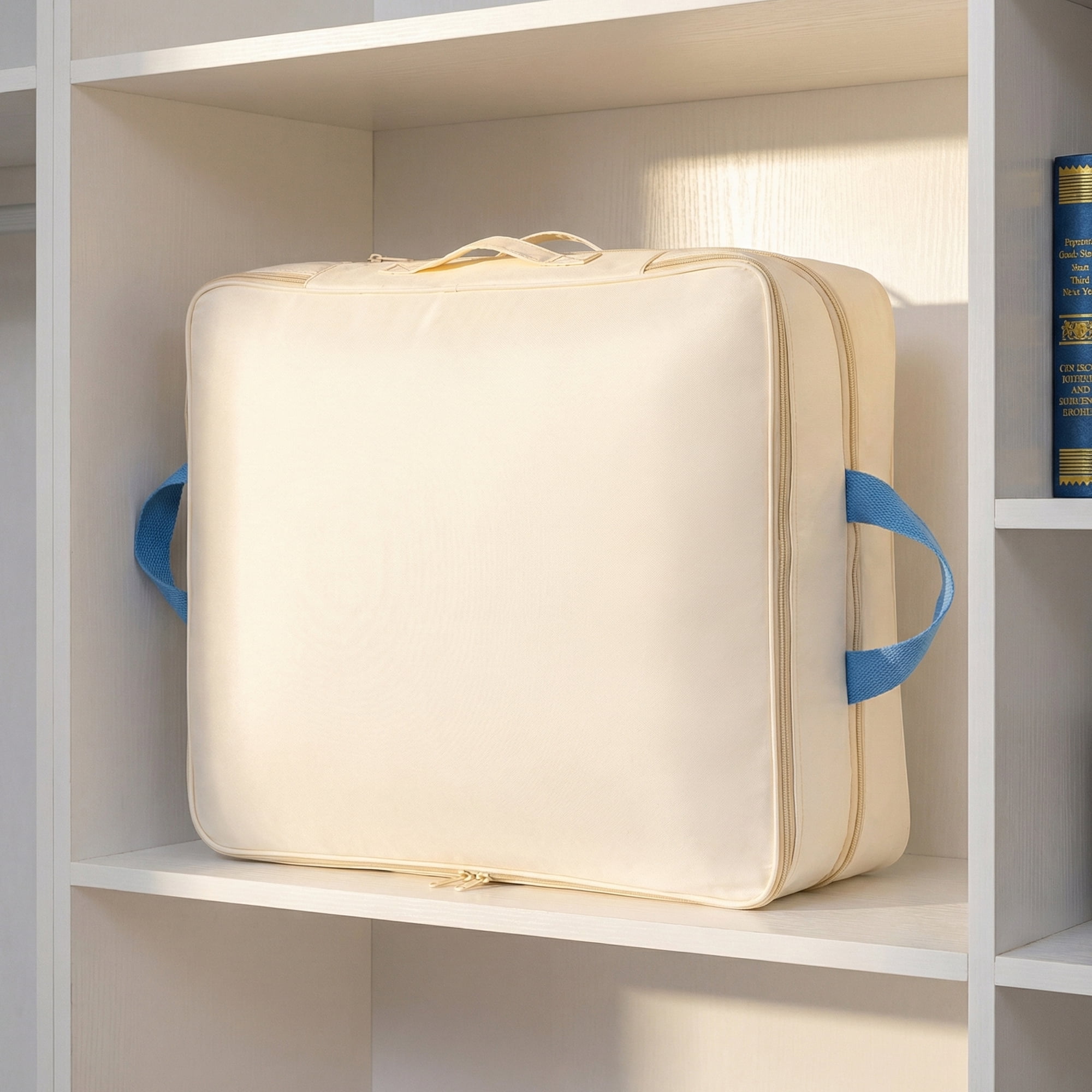 Unique Bargains Clothes Storage Bags for Organizing Bedroom White 23.6"x19.7"x15.7"