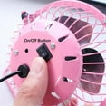 thumbnail image 3 of 4 Inch Small USB Desk Fan with Metal Construction & Strong Airflow & 360°Adjustable Tilt Angle, Personal Cooling Fan for Desktop Office (Green), 3 of 7
