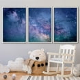 thumbnail image 2 of wall26 Framed Canvas Print Wall Art Stars Through Purple &amp; Teal Nebula Galaxy Astronomy &amp; Space Sky Digital Art Modern Art Global Scenic Relax/Calm for Living Room, Bedroom, Office - 24", 2 of 5