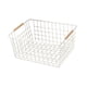 thumbnail image 5 of Cesta de almacenamiento para encimera, organizador de artículos diversos, organizador de alimentos para el hogar, conveniente Blanco 36cmx25cmx16cm, 5 of 9