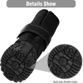 thumbnail image 4 of FloreceBien Botas para Perros Zapatos de Nieve de Invierno Impermeables de Cuero para Perros Cachorros con Tira Reflectante Suela de Goma Antideslizante Suave y cómoda, 4 of 5