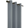 thumbnail image 3 of Winmate Insulated Cotton Grommet Curtain Panel - Pair each 40" x 54" in Dolphin Grey, 3 of 3