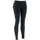 thumbnail image 5 of Pantalones de mujer, leggings góticos con cordones laterales, negros, ajustados, para invierno y Navidad., 5 of 5