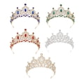 thumbnail image 5 of Exquisite Tiaras Women Crystal Crowns Princess Headpiece for Bridal Parties and Birthday Celebrations, 5 of 8