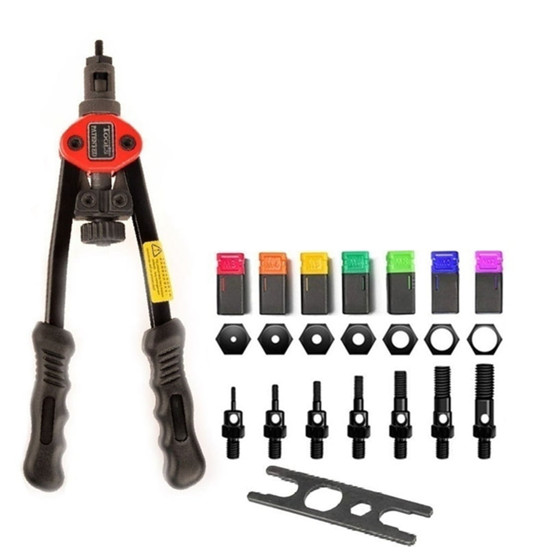 1Set M3M12 Rivet Tool Fully Automatic Riveter Threaded Rivets Drilling