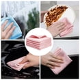 thumbnail image 2 of Bxaolu Kitchen Towels and Dishcloths Set, 12x12 Inches, 4Pack Microfiber Dish for Washing Dishes Rags Everyday Cooking Baking, Pink, 2 of 6