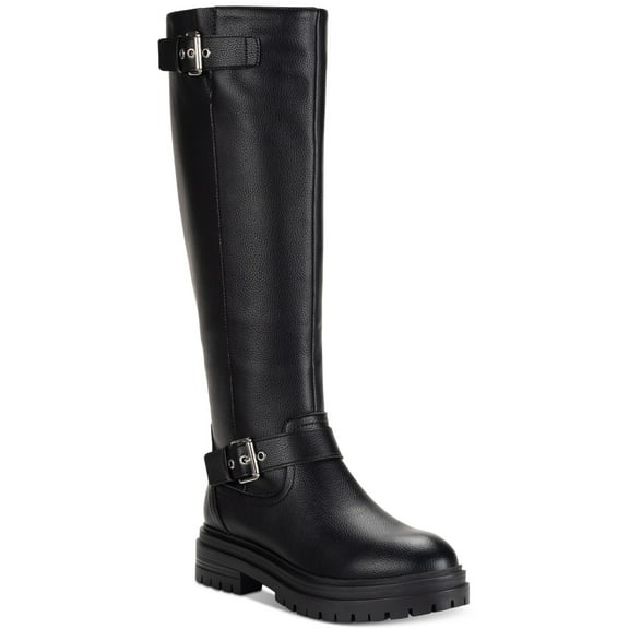 Sun Stone Womens Omegaa Moto Boots Black Smooth 6.5M