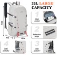 thumbnail image 3 of Mochila BAGPARKK, grande, 35 L, ligera y plegable, gris, 3 of 7
