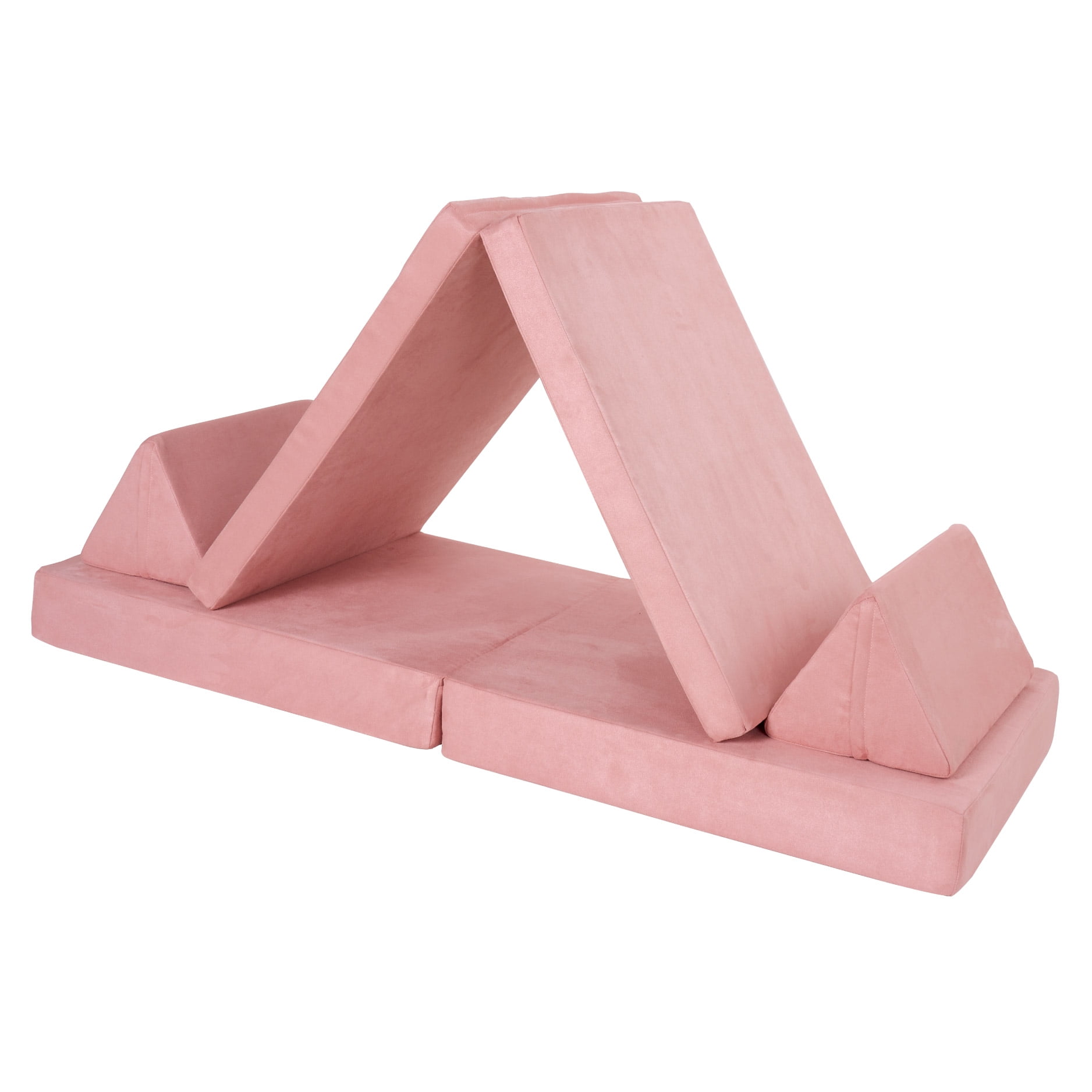 Little Nest Toddler Sofa, Adventure Explorer Kids Couch, Blush Pink